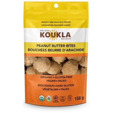 bouchÉes beurre d'arachide bio vÉganee