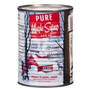 ORGANIC CANNED AMBER MAPLE SYRUP