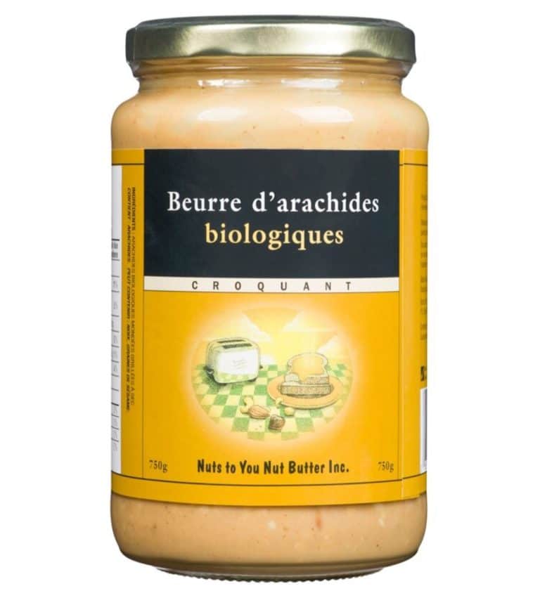 beurre d'arachides croquant bio