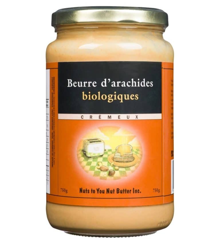 beurre d'arachides crÉmeux bio