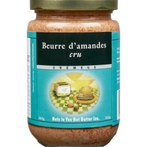 beurre d'amande crÉmeux cru
