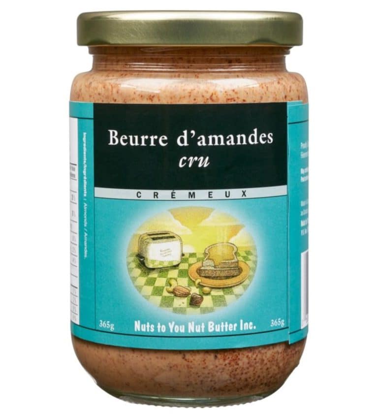 beurre d'amande crÉmeux cru