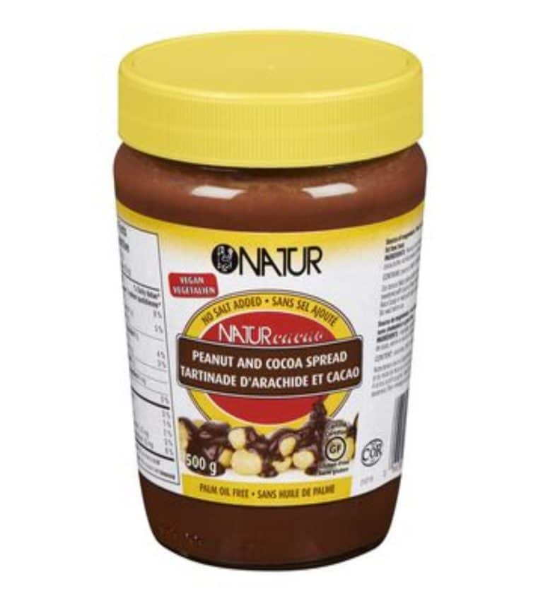 beurre d'arachide et cacao