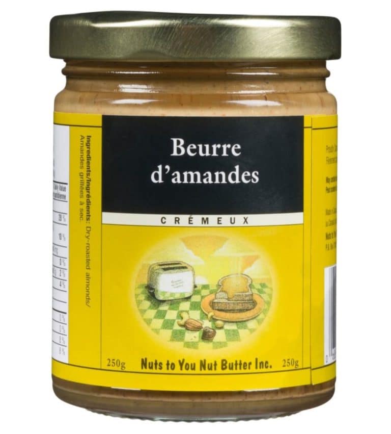 beurre d'amande crÉmeux