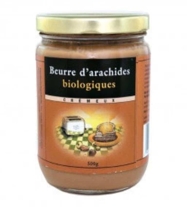 beurre d'arachides crÉmeux bio