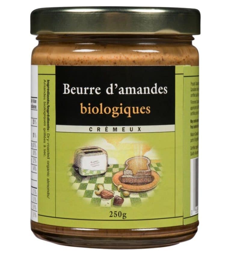 beurre d'amande crÉmeux bio