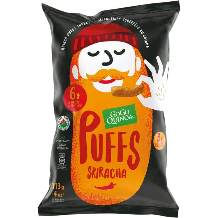 quinoa puffs au sriracha