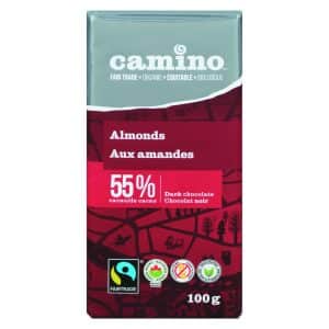 ORGANIC DARK CHOCOLATE ALMONDS 55%