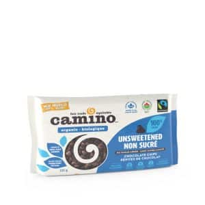 ORGANIC UNSWEETENED DARK CHOCOLATE CHIPS 100%