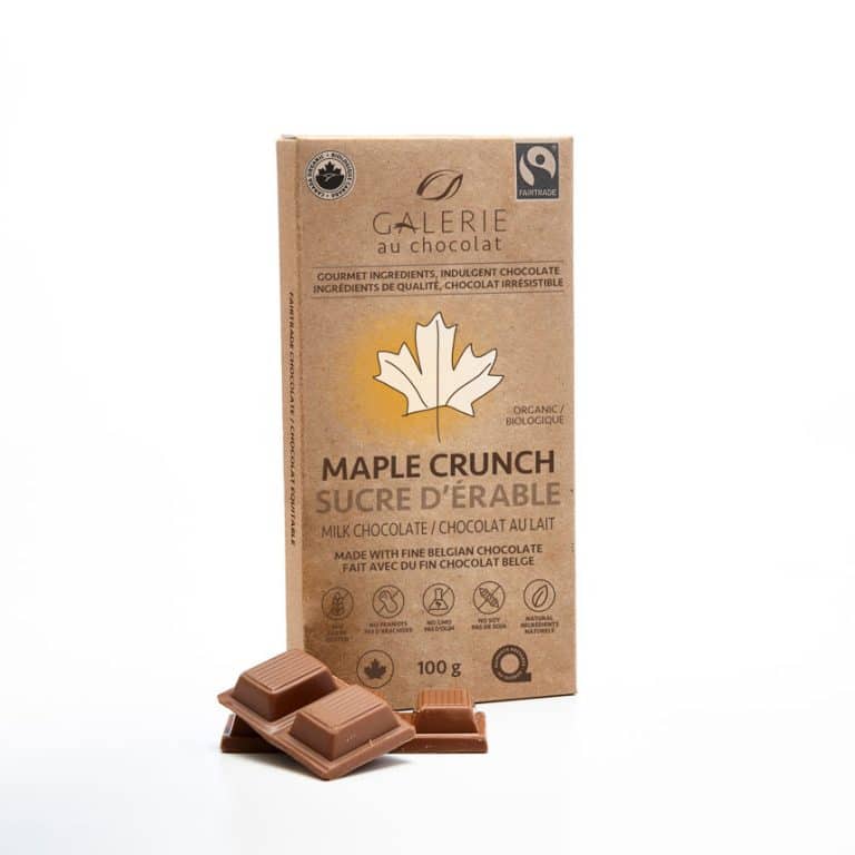chocolat sucre d'Érable Équitable