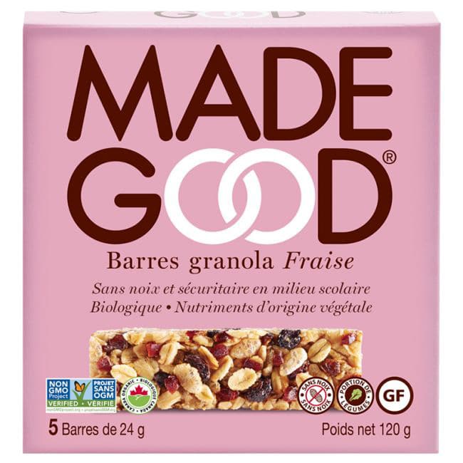 barres fraise bio