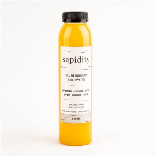 eau de bouleau gingembre curcuma citron