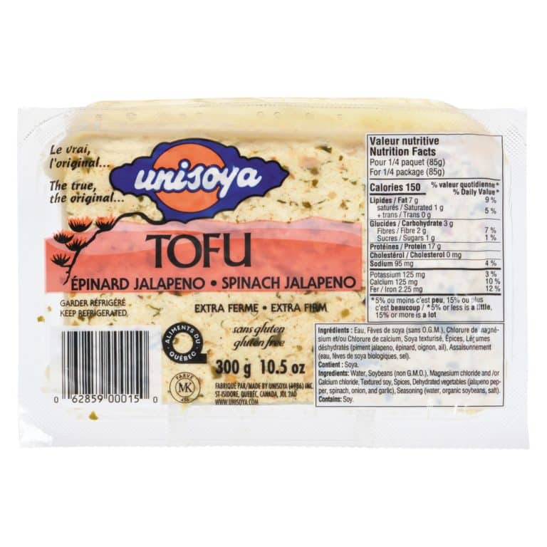 tofu marinÉ Épinard jalapeno