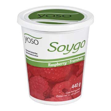 yogourt de soya framboise