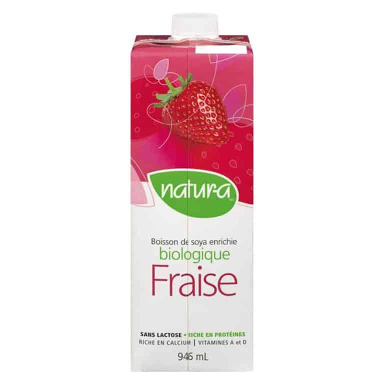 boisson de soya fraise