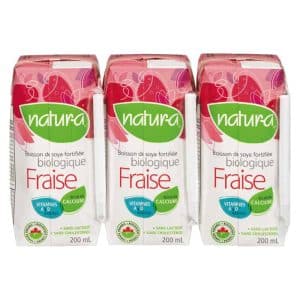 boisson de soya fraise bio