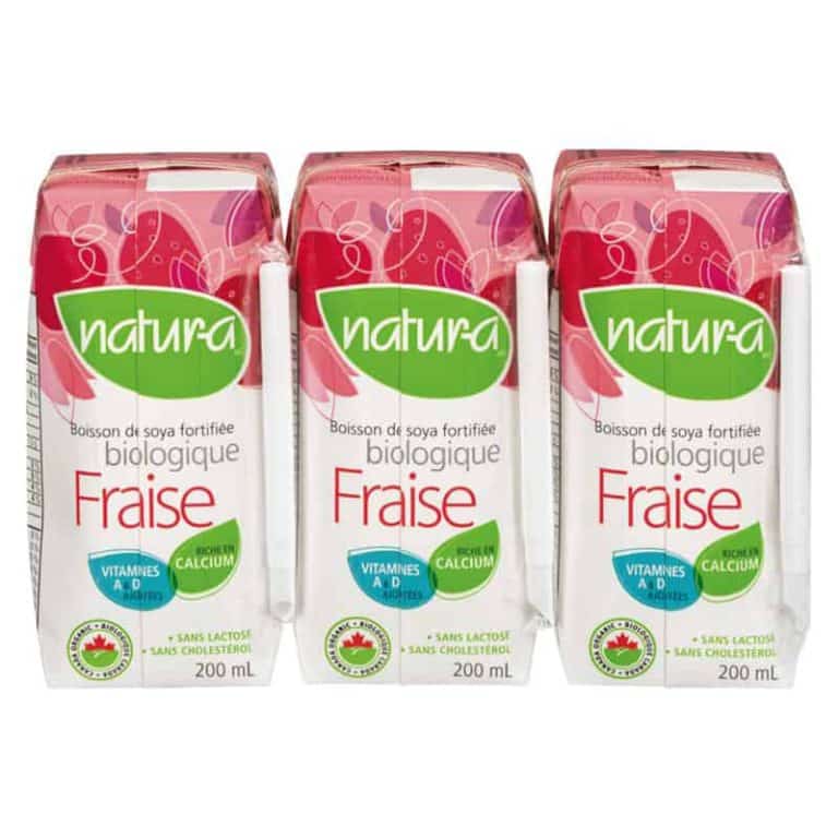 boisson de soya fraise bio