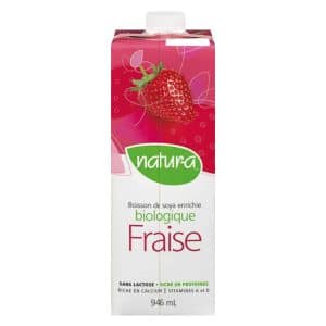 boisson de soya fraise bio