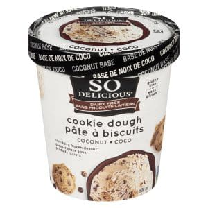 FROZEN DESSERT WITH COCONUT MILK COOKIE DOUGH