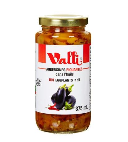 aubergine piquantes dans l'huile