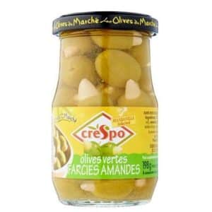 olives vertes farcies aux amandes