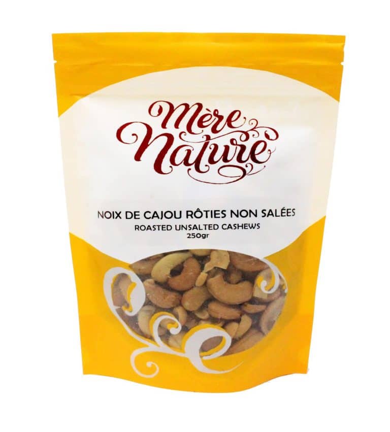 noix de cajou rÔties non salÉe 250gr