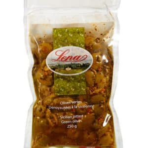SICILIAN PITTED GREEN OLIVES
