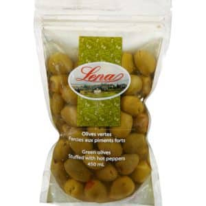 olives vertes farcies aux piments forts