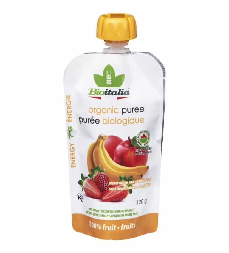 purÉe de pommes fraises bananes bios